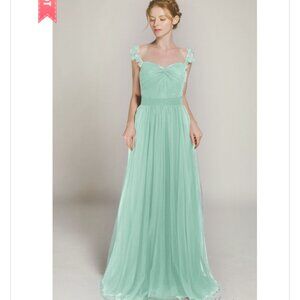 Tulle and Chantilly Bridesmaid dress in Sage Green